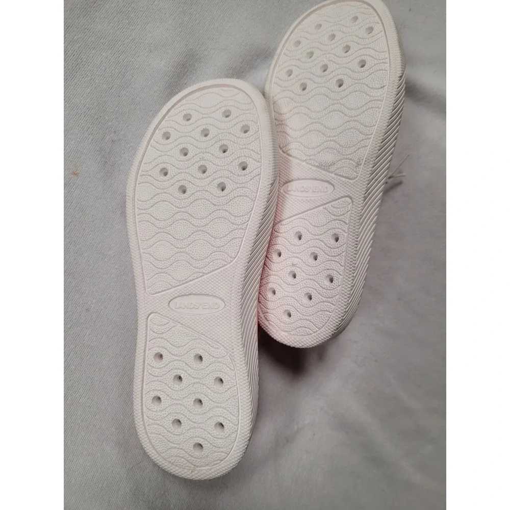 Lands' End Youth Water Shoes Coral Pink Slip‎ On Beach Pool US 1